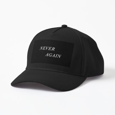 Never Again baseball cap by Ella M