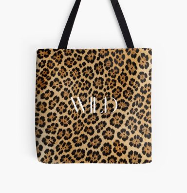 Wild One leopard tote bag